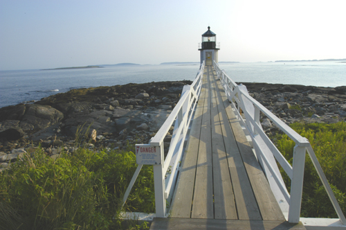 A photo of the lighthouse at Port Clyde. Photo by Robert Leedy.