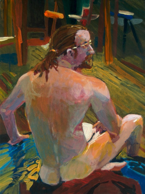 “Figure I”. by Robert Leedy, 2005, acrylic on canvas, Collection of the Artist