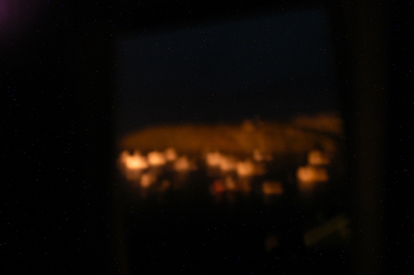 "Monhegan Nocturnal Series" by Robert Leedy, 2008 A night time view of Monhegan Harbor. Don't dust your screen - that's noise on the image. (Nikon D100, 17mm, ISO 400, f 2.8 @ 65.8 seconds)