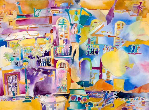 "Calle San Sebastián, Viejo San Juan", by Robert Leedy, 2008, archival gicleé print on Hahnemühle William Turner 310 gsm paper, from a limited edition of 20, signed by the artist, $325.00