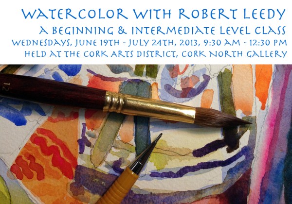 watercolor class cork